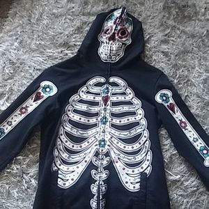 Day of the dead calavera hoodie